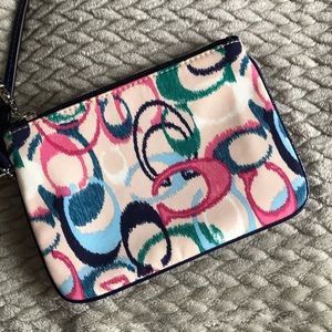 Small coach wristlet